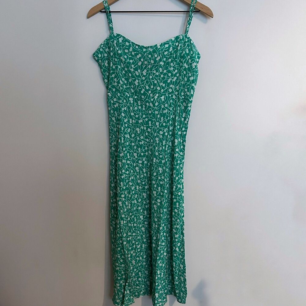 Realisation Par Amelia Dress in Poison Ivy Green Ivory Extra Large